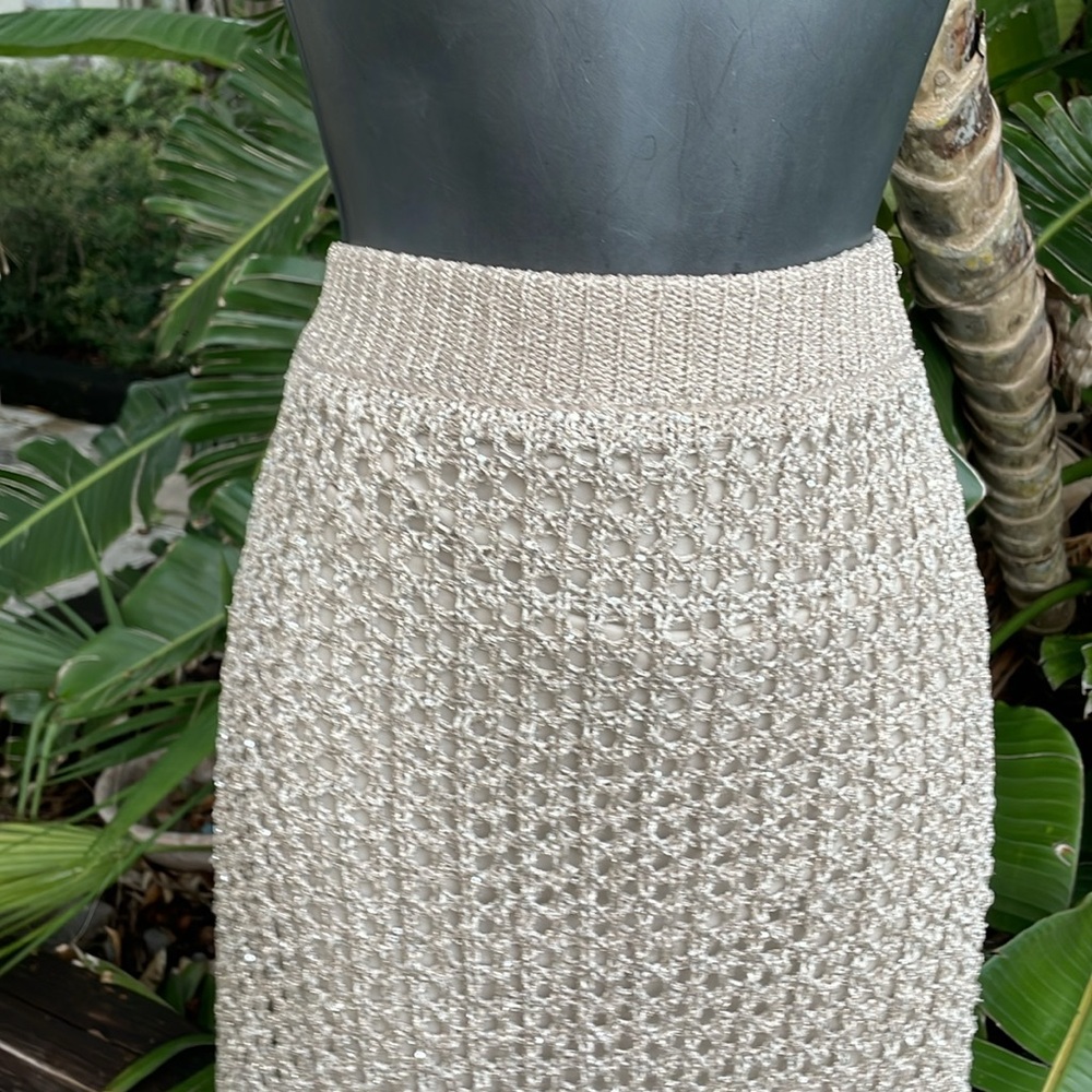 Crochet silver column or maxi skirt - Picture 3 of 8